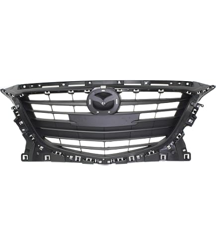 Amazon.com: For Mazda 3 2014 2015 2016 Grille | Textured Black